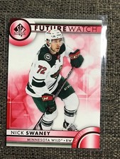 2023-24 UD SP Authentic Future Watch Red Limited Nick Swaney