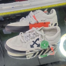 Mens 9 Off-White Brand Vulcanized Low-Top Sneakers w/ authenication tag. Rare.