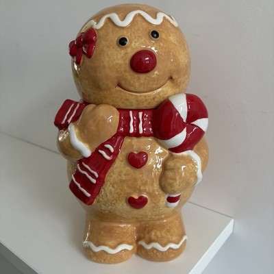 TK Maxx Lebkuchenmann Keksdose Aufbewahrung Keksdose Weihnachten 35 cm Keramik