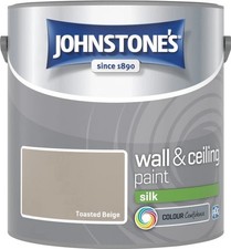 Johnstone's Wall & Ceiling Paint Silk Emulsion Smooth Finish Tin 2.5L All Colors