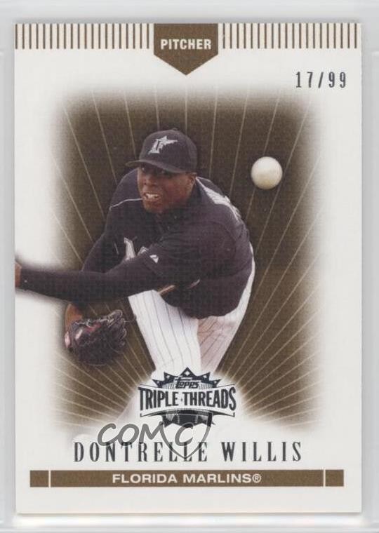 2007 Topps Triple Threads Gold 17/99 Dontrelle Willis #6 9bp