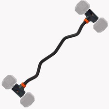 Ez Curl Bar with Weights Set, 200 lb Capacity Adjustable Barbell, Dumbbell Bar