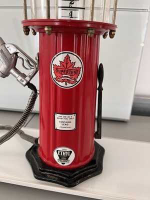 Supertest Gasoline Drink Dispenser Gas Pump Ethyl 1920s Jolly