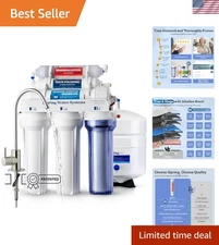 75 GPD Alkaline Water Filter System - 6-Stage RO Under Sink Installation