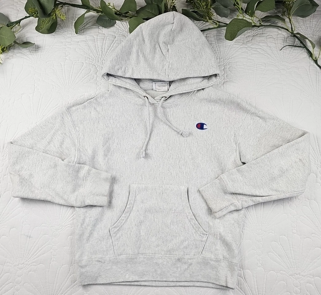 Champion Reverse Weave Gray Pullover Hoodie Size XS