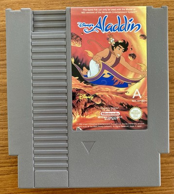 NES ~ DISNEY'S ALADDIN Nintendo Game 3 Screw NES-AJ-UKV Game Cart