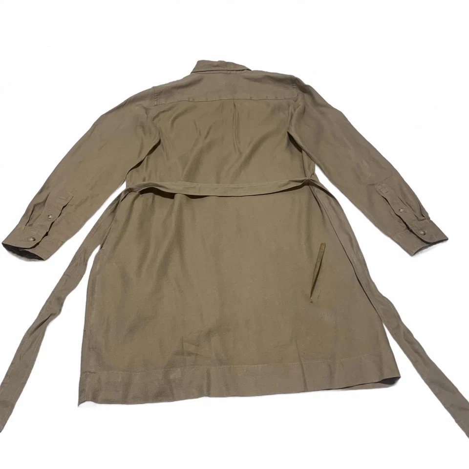 Lauren Ralph Lauren Petite Women's Size Petite Medium Tan Shirt Dress Belt - Image 4 of 4