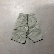Carhartt Cargo Shorts Mens 36 Tan Relaxed Fit Ripstop Paint Splatter Workwear