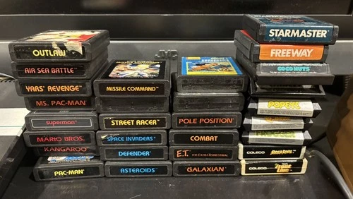Atari 2600 Game Cartridges Lot of 29 Games