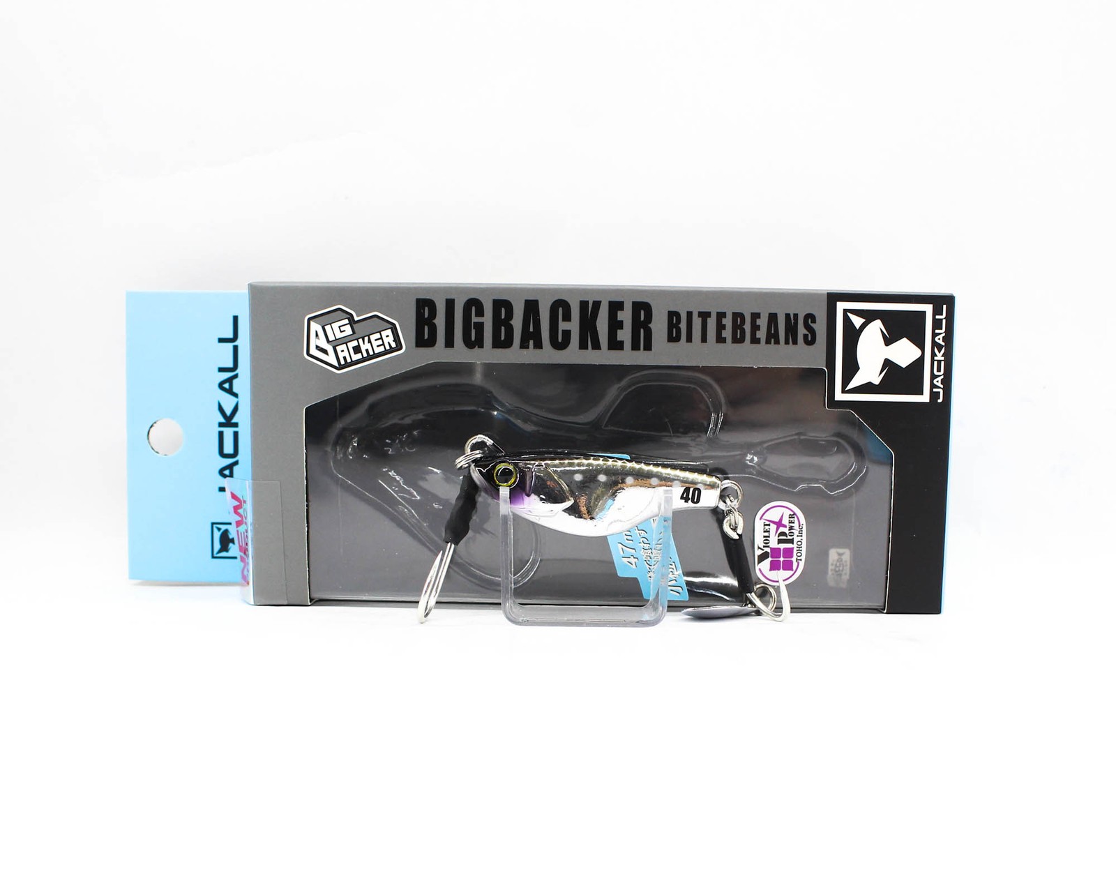 Jackall Metal Jig Big Backer Bite Beans 40 gram Cho UV Silver (4008)