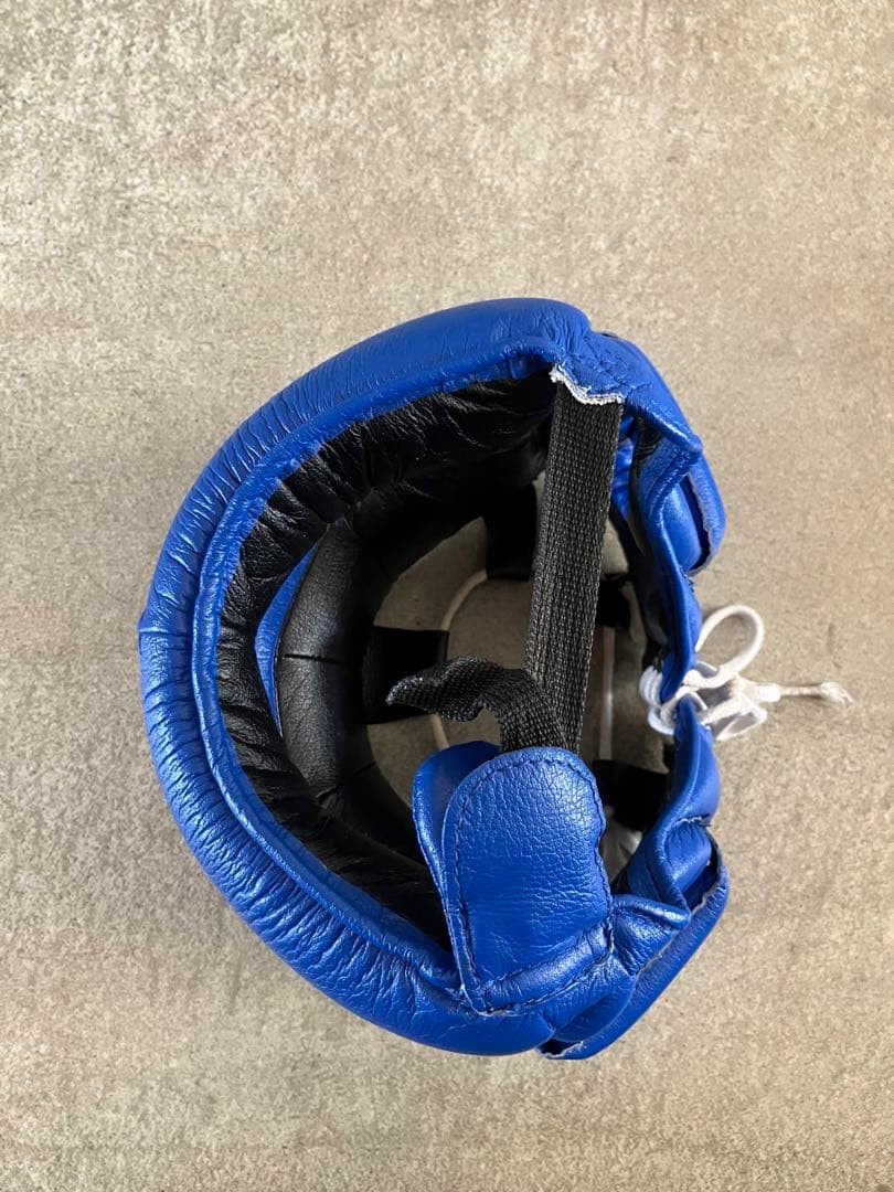 Winning Boxing Head Gear FG-5000 M size Face Guard Full-face Blue