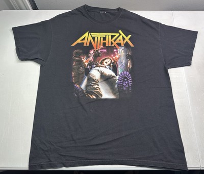 Vintage Y2K Anthrax Spreading The Disease Thrash Metal Album Cover T Shirt L/XL