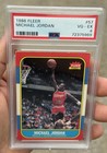 1986 Fleer Michael Jordan #57 RC Rookie Exceptional PSA 4 Regrade Candidate