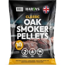 Premium Wood Smoker Pellets, Oak Wood Pellets for Pizza Oven, Smoker - 10kg