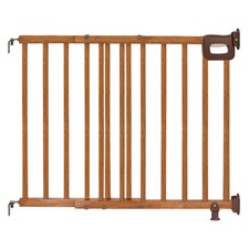 Ingenuity The Stairway 48W Series Pet and Baby Gate, 30"-48" by 32" Tall, Brown