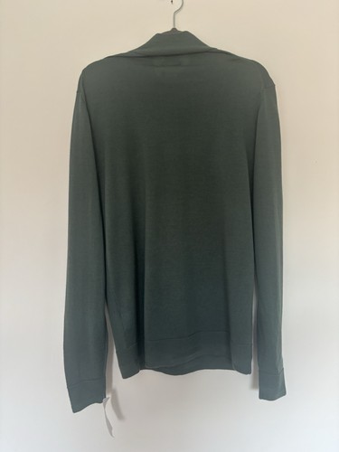 BNWT Mens Skovde Green Merino Wool Quarter Zip Size M - Picture 7 of 8