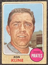 1968 TOPPS RON KLINE (PITTSBURGH PIRATES) #446 VG OC