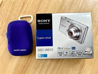 SONY Cyber Shot DSC-W610 Blue Digital Camera 4x Zoom 14.1MP