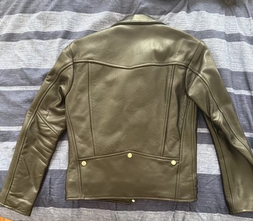 Straight To Hell Grifter Men's Black Biker Jacket Moto Slim Fit Size 34 image 2