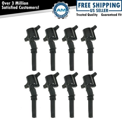 Set of 8 Ignition Coils Pack Kit For Ford Lincoln Mercury 4.6L 5.4L V8 F150 F250