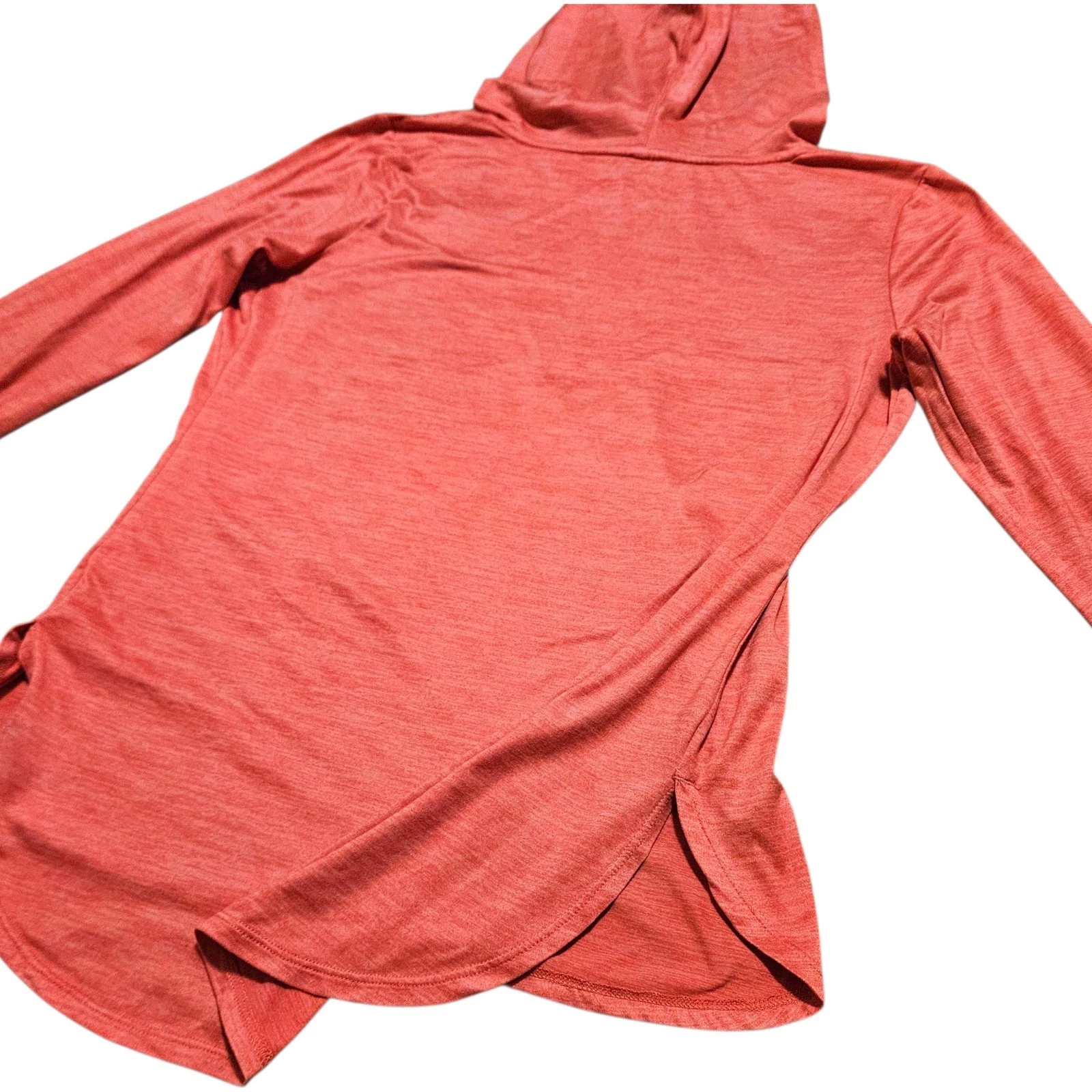 VETEMENTS Felpa con cappuccio leggera Wmns Muuv rosa corallo M fori pollice elasticizzata palestra atletica