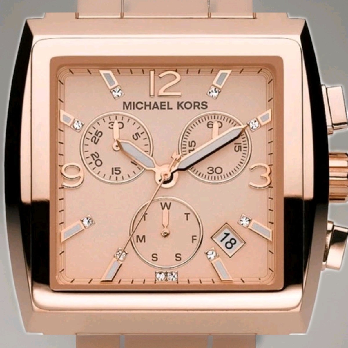 Michael Kors Rose Gold Tone Stainless Steel Chronograph Mk5331 #613 Michael Kors Womens Chronograph Rose Gold Watch MK5331 for  main image 4