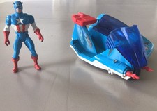 Product Image: Captain America Vintage Marvel Secret Wars Action Figure 1984 - W/Motorcycle.