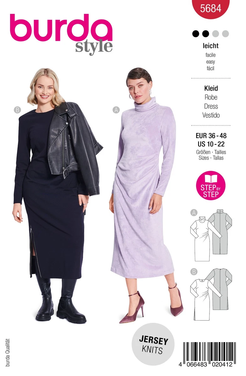 Burda 5934 - Cartamodello Donna Taglie Forti 44-54 - Abito E Camicia