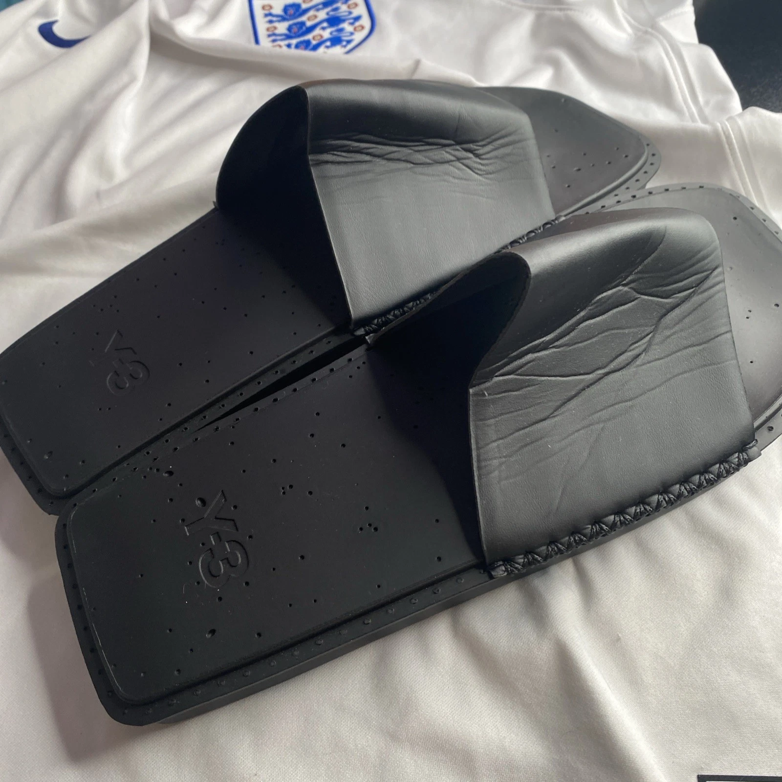 Adidas Y 3 Yohji Yamamoto sandali acquascivolo nero FZ6423 UK11 uomo