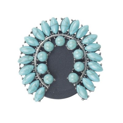 Myra Azure Pearl Rays Phone Socket