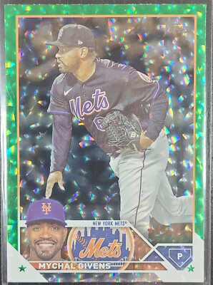 2023 TOPPS SERIES 1 MYCHAL GIVENS GREEN ICE PARALLEL #171 #423/499 NY METS!