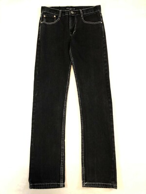 Smash Y2K Jeans Men's Size 30 x 32 -  Mid Rise Straight Black Accent Stitching