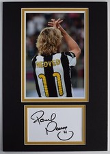 Pavel Nedved Signed Autograph A4 photo display Juventus Football COA AFTAL