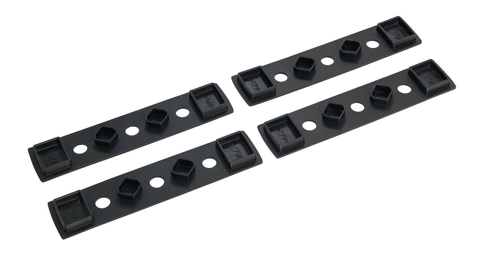 Rhino-Rack RQuick Mount Fit Kit (RLT600 Rubber Base x 4), Black, Small (QMFK06)