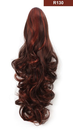 OneDor 20" Long Curly Hair Synthetic Claw Clip Drawstring Ponytail Extensions - 第 20/45 張圖片
