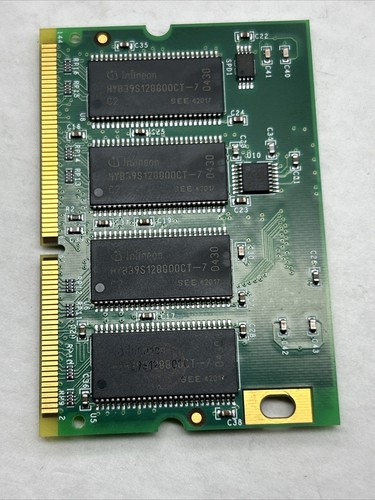 CISCO 128MB NPE400 SMART # SM57216CSC4DZBPIC9 144 pin PC100 16x8 SDRAM SODIMM - Picture 4 of 8
