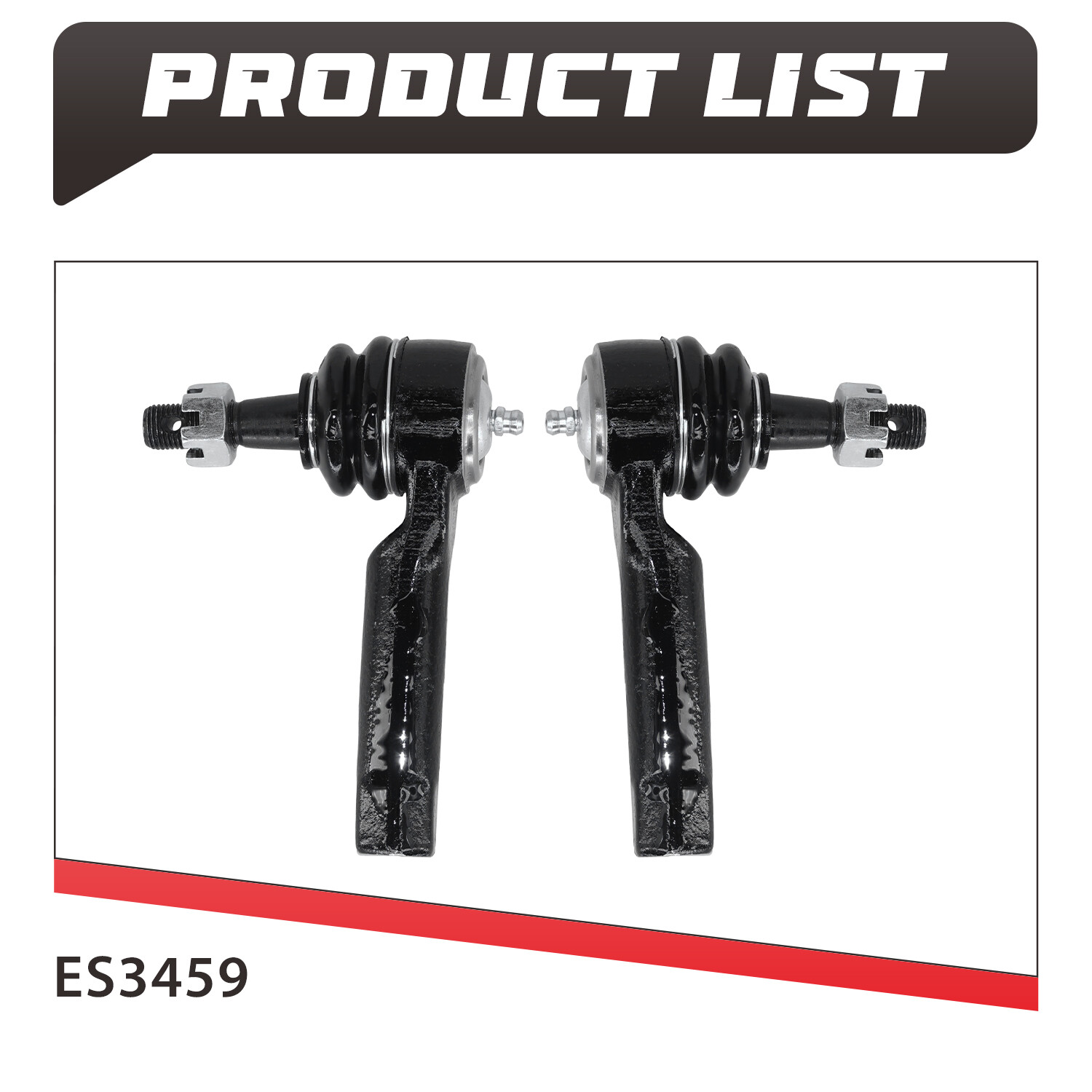 2Pcs Front Outer Tie Rod Ends for 2000-2013 Chevrolet Impala Buick LaCrosse