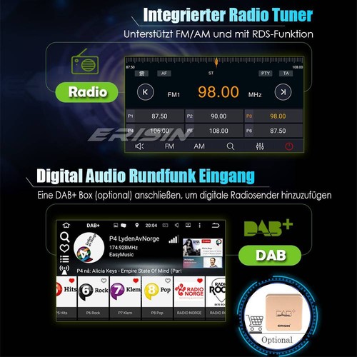 9"Android 13 OPS Autoradio Navi 64GB für VW Golf 6/5 Passat Polo Touran T5 Caddy - Bild 11 von 19
