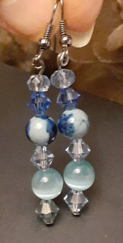 Gunmetal hotsell crystal earrings
