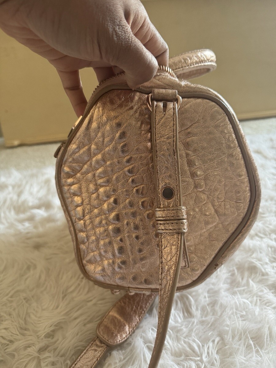 RARE* Alexander Wang Iridescent Rose Gold Rockie Satchel