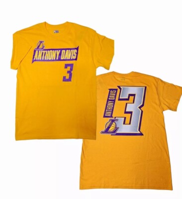 NBA Basketball LA Los Angeles Lakers #3 Anthony Davis Graphic Shirt 100% Cotton