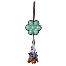 7 Chakra Healing Crystal Hanging Ornament Macrame Wall Hanging Crystals for W...