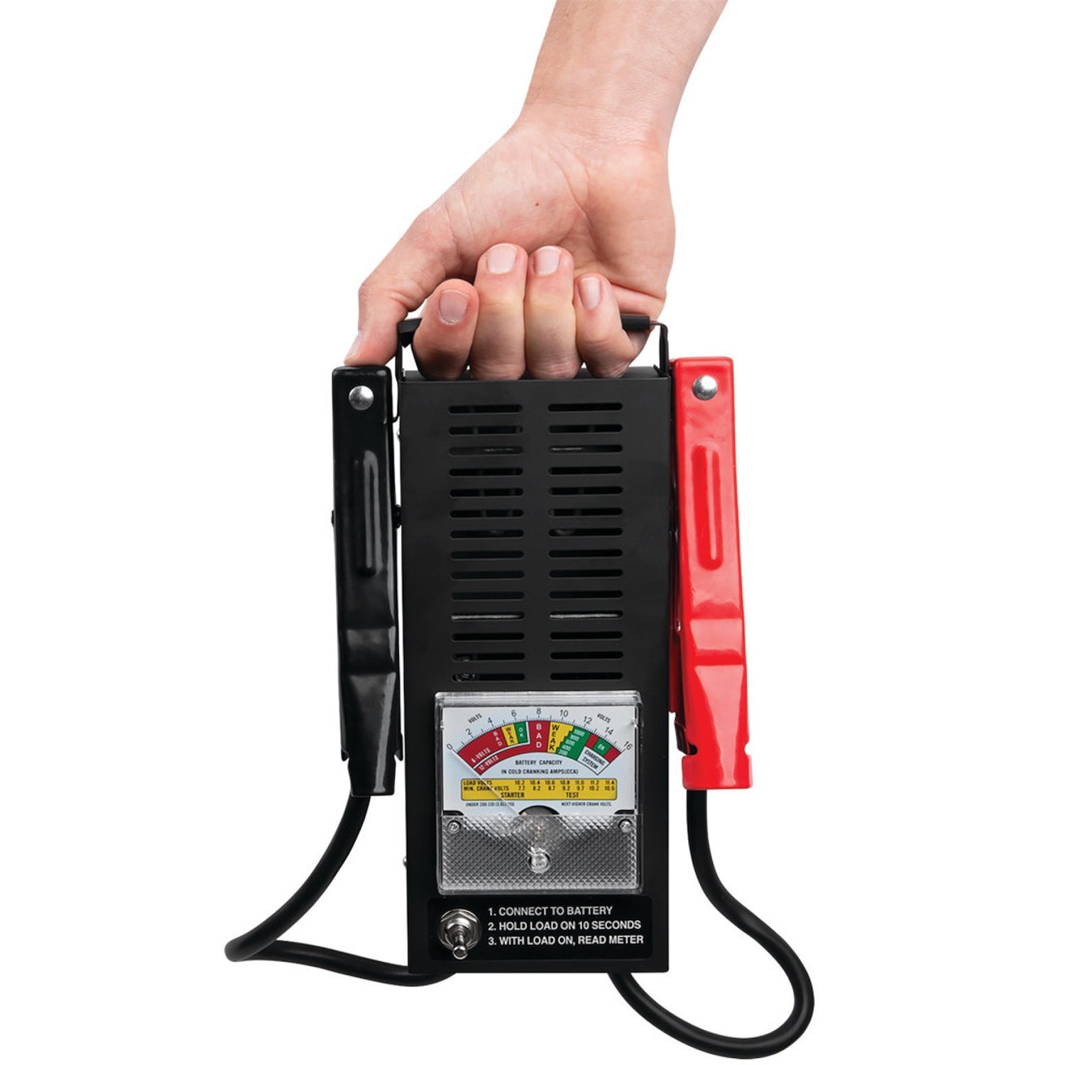 JEGS W2988 Battery Load Tester 100-Amp Capacity Works on 6 and 12-Volt Batteries