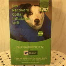 New Yeuca Pet Recovery Inflatable Soft Size Medium 8-12  bin-m 
