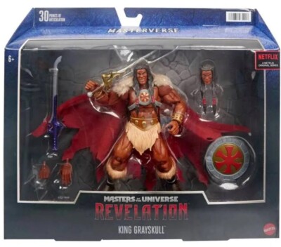 Masters of the Universe MOTU Revelation KING GRAYSKULL Figure Masterverse Target