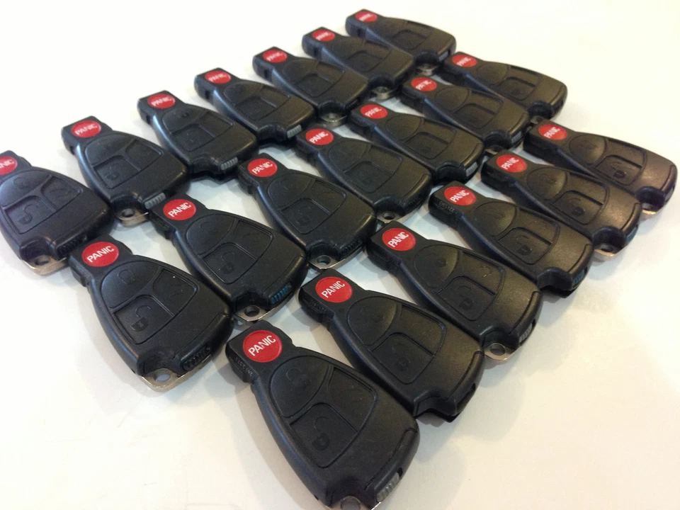 LOTE ORIGINAL DE 20 MERCEDES BENZ OEM LLAVE INTELIGENTE MENOS ENTRADA MANDO A DISTANCIA EE. UU. A GRANEL MB Foto 3 de 4