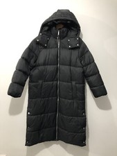 Lipsy Hooded Padded Coat Longline Puffer Jacket Uk 18 Black