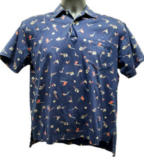 Ralph Lauren Shirt Mens Size S Polo Navy Blue Golf Short Sleeve W/Pocket