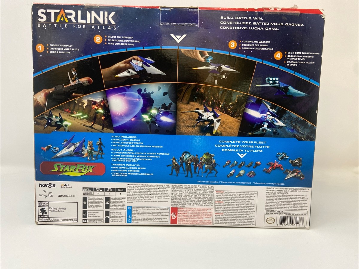 Nintendo Switch Starlink Battle for Atlas Starfox Starter Pack New