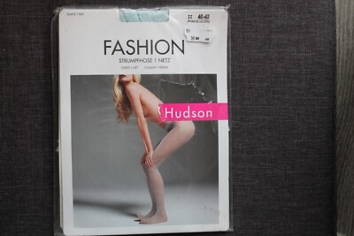 Hudson Fashion Netz Strumpfhose Gr. 40-42 Hellblau Neu OVP